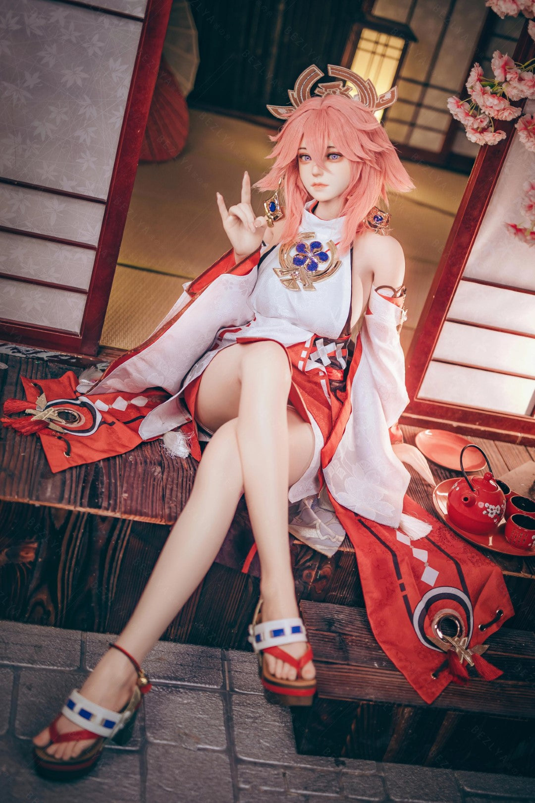 Yae Miko Sex doll (Bezlya Doll 155cm e-cup 2.2cf silicone)