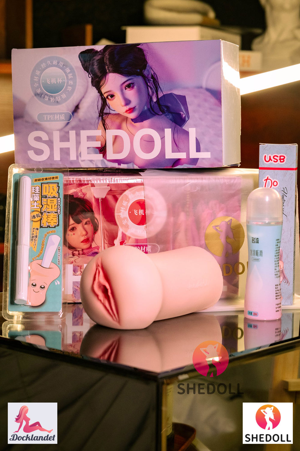 Realistic masturbator (SHEDOLL #SH160 silicone &amp; TPE)