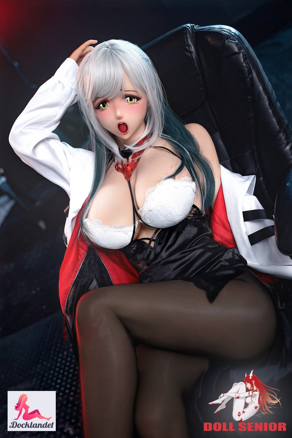 Rayvenado är en docka från märket Doll Senior med och en vacker, kurvig kropp på 161 cm. Denna docka är tillverkad helt i silikon och har medelstora gel-fyllda bröst (storlek F-kupa). Med sitt förvånade ansikts-uttryck och sitt långa hår i grått och grönt utstrålar hon en unik och distinkt stil. Doll Senior erbjuder flera anime-dockor med fantastiska kropps-proportioner, imponerande detaljer och många olika huvuden.