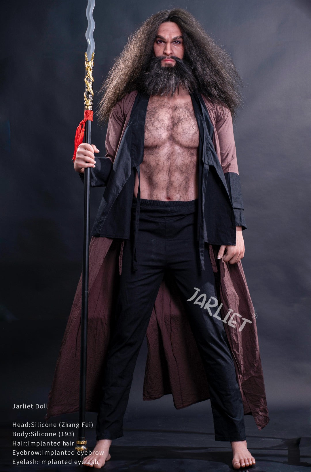 Male Sex doll Zhang Fei from Jarliet - 193 cm realistic Doll with muscle body