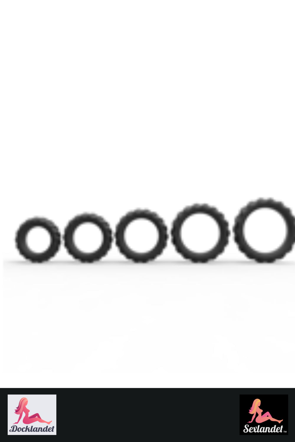 Penis rings silicone (5 pack)