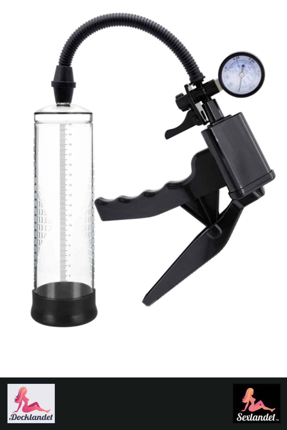 Penis Pump Manual - With Pressure Gauge (Sexlandet)