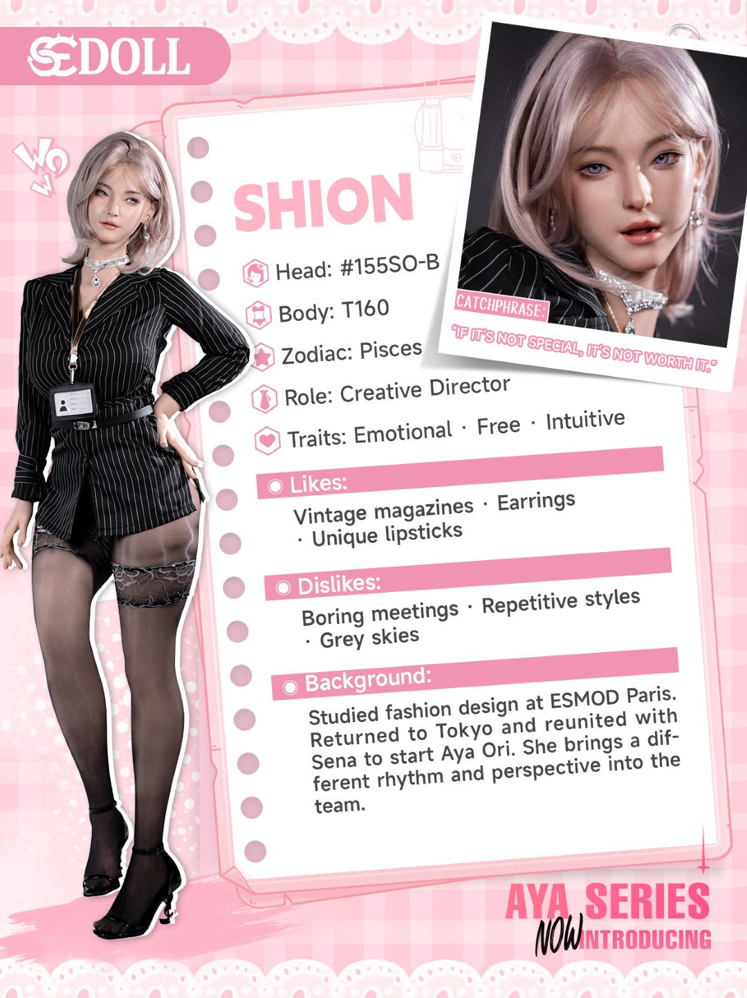 Shion.B Sex doll (SEDoll 160cm C-cup #155SO RST silicone)