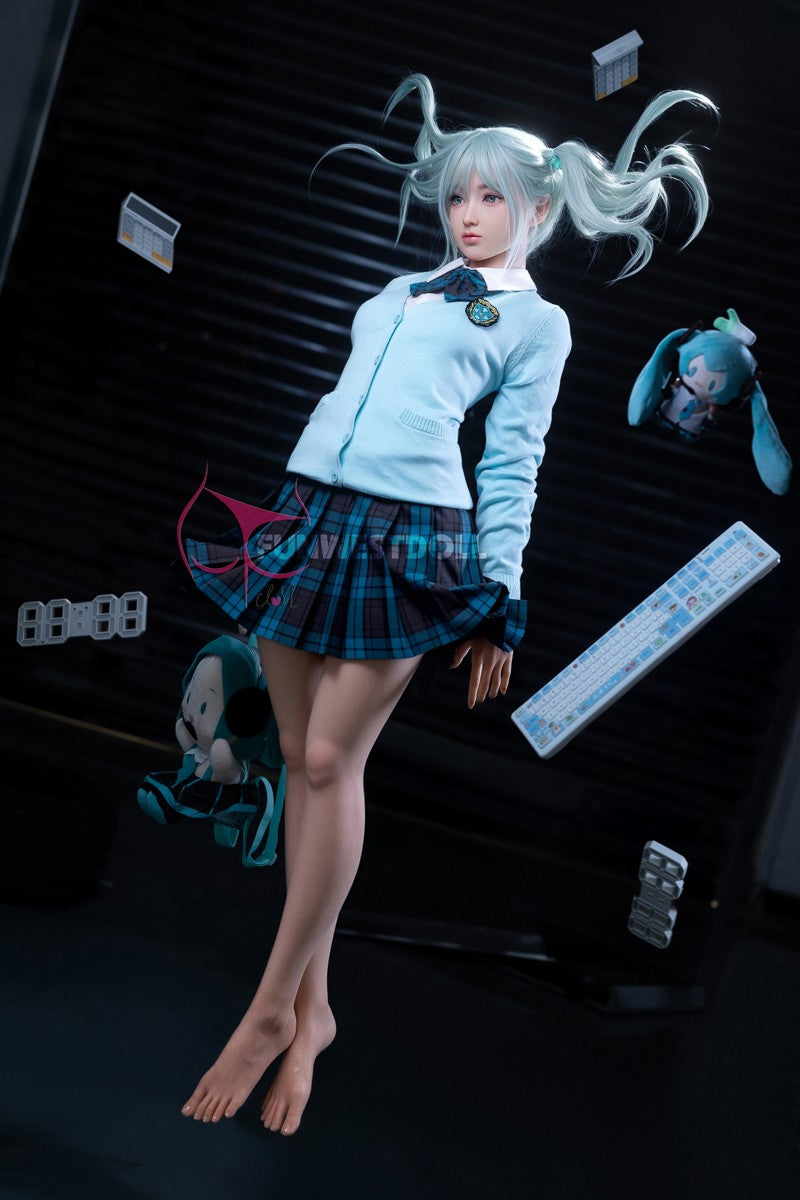 Hatsune Miko Sex doll (FunWest Doll 159cm A-cup #041S silicone)