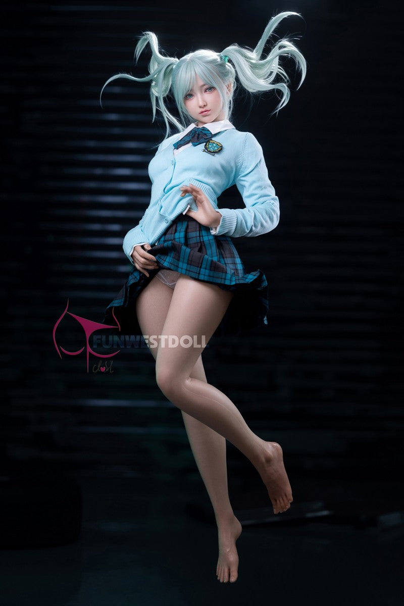 Hatsune Miko Sex doll (FunWest Doll 159cm A-cup #041S silicone)