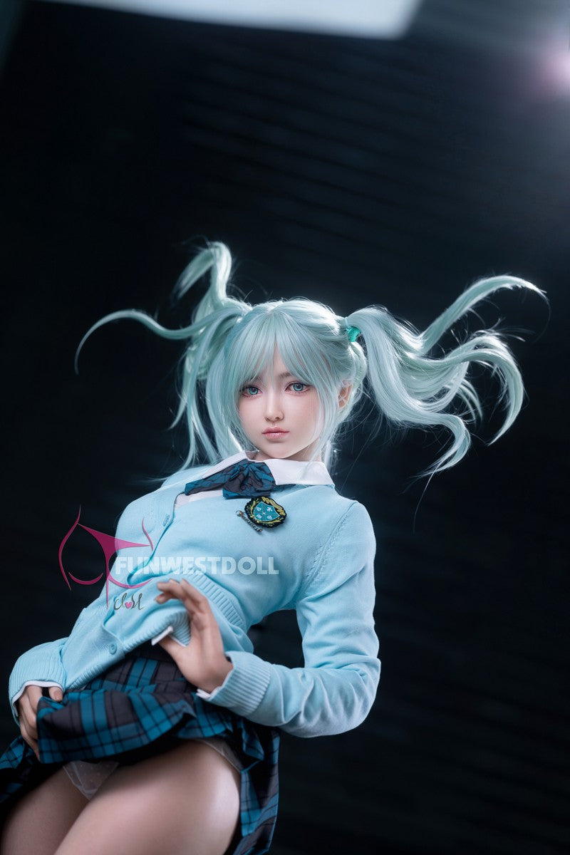 Hatsune Miko Sex doll (FunWest Doll 159cm A-cup #041S silicone)