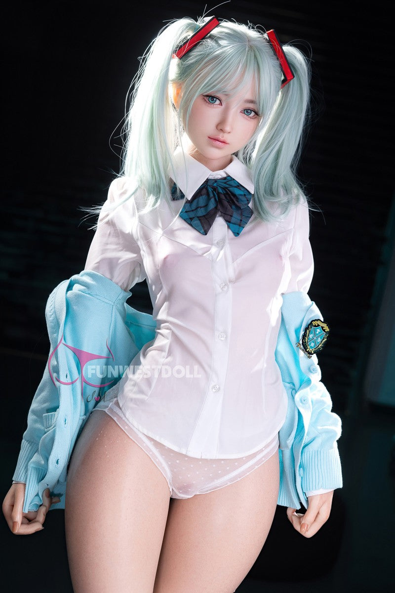 Hatsune Miko Sex doll (FunWest Doll 159cm A-cup #041S silicone)