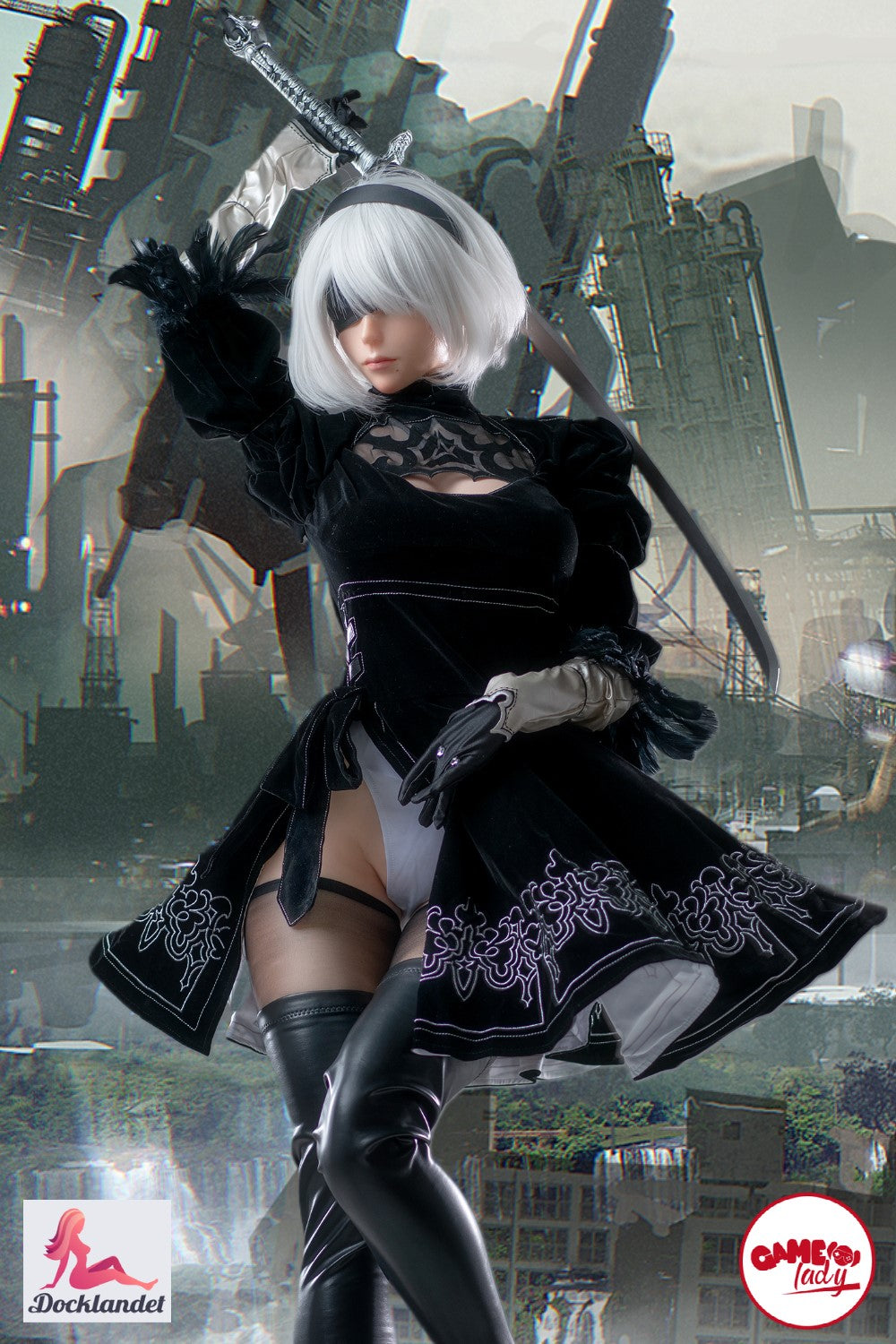 Yorha 2b sex doll (Game Lady 171cm Ecup No.18 silicone)