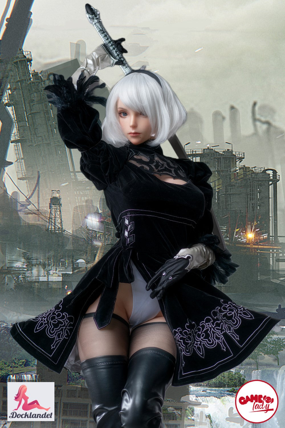 Nier Automata 2B Yorha sex doll (171 cm e-cup) | Game Lady Cosplay Doll -  Docklandet