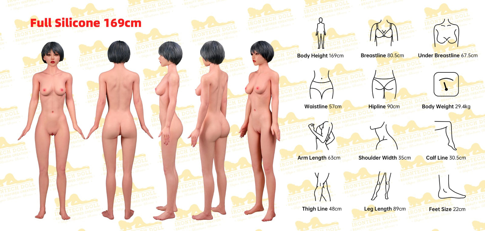 Layla Sex doll (Irontech Doll 169cm C-cup P39 silicone)