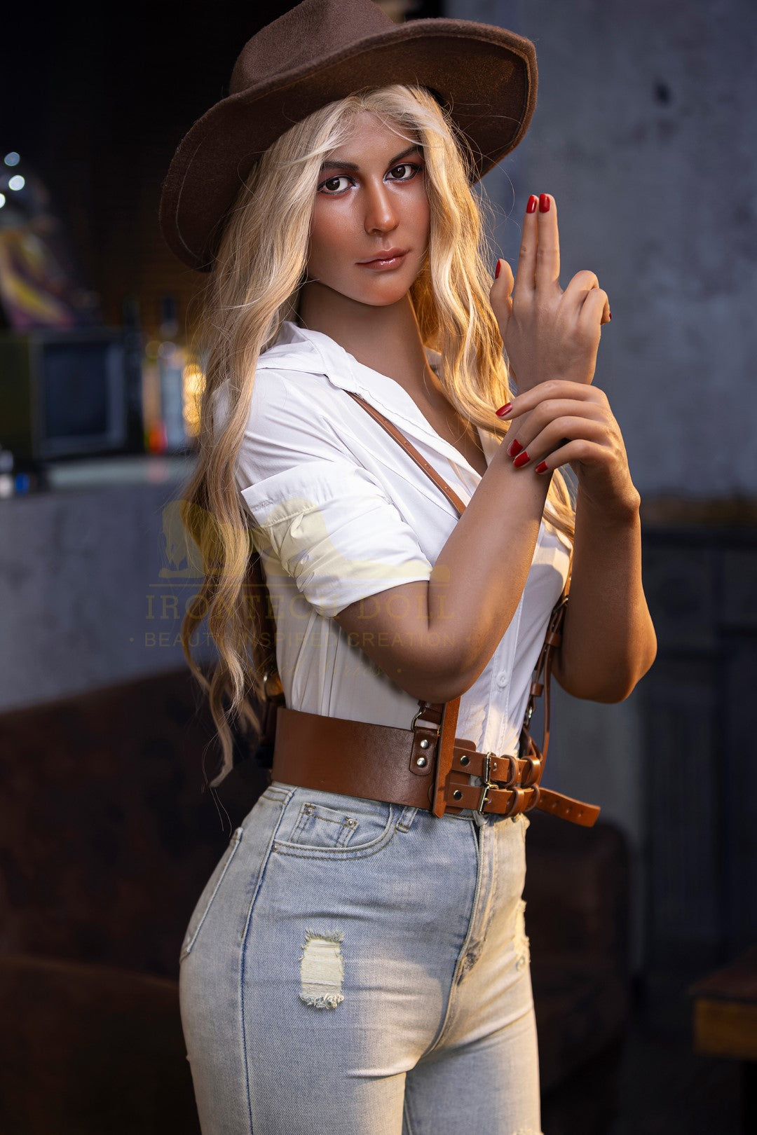 Veronica Sex doll (Irontech Doll 162cm A-cup S50 TPE+silicone)
