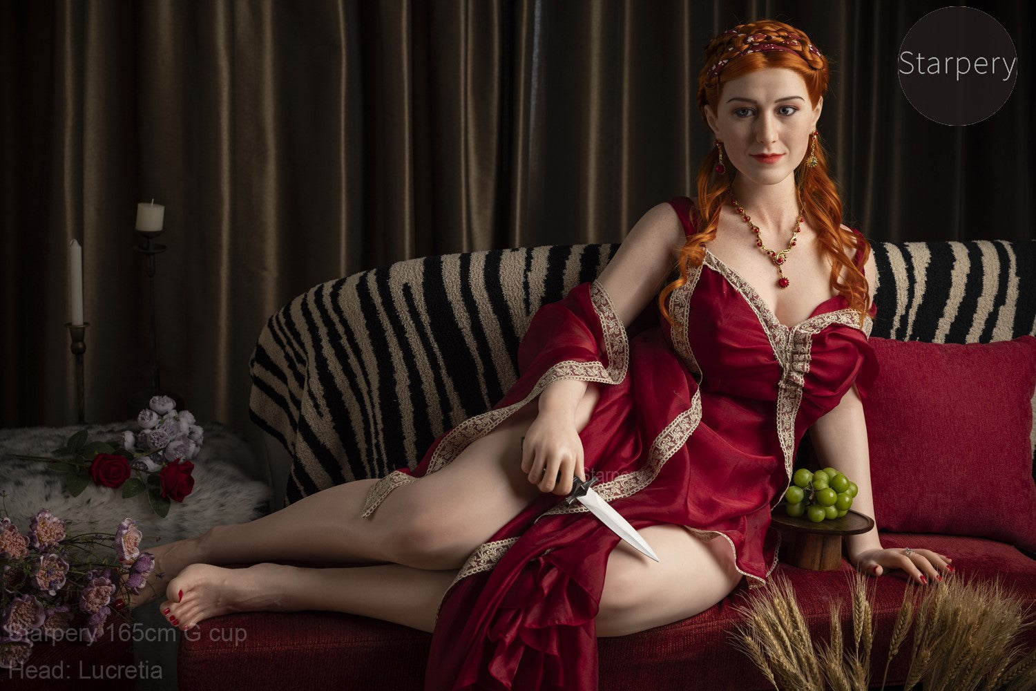 Lucretia Sex doll (Starpery 165cm G-cup TPE+silicone)