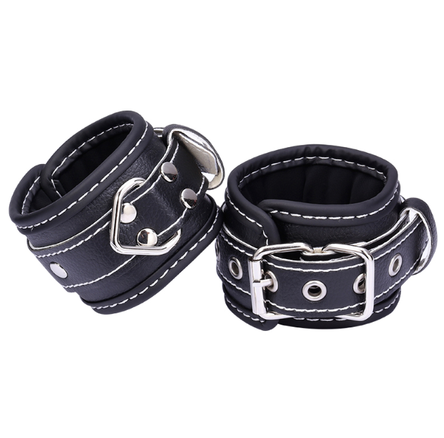 BDSM kit - handcuff, whip, leash, gagball, eye mask (set with 9 parts)