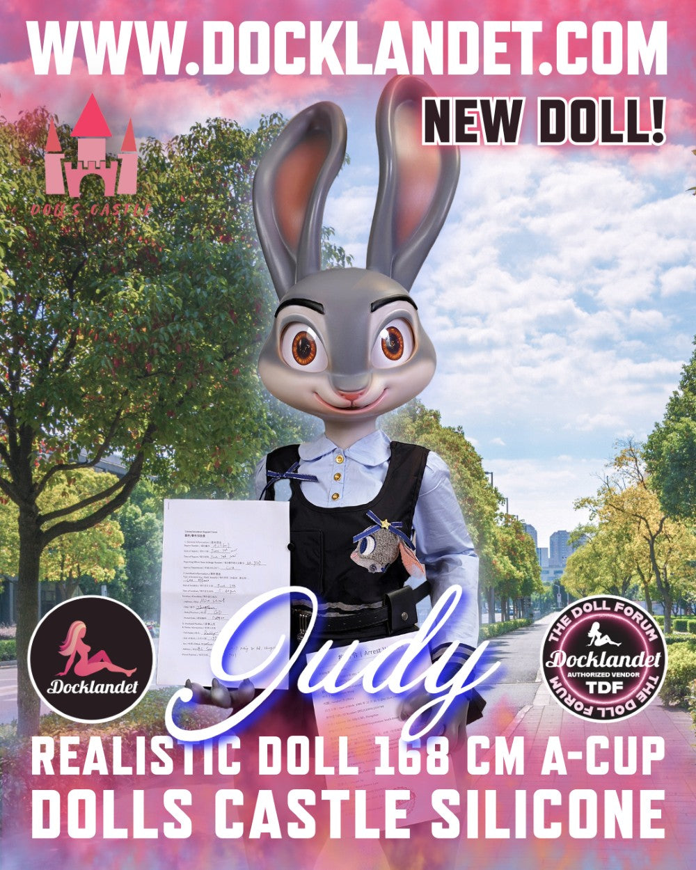 Judy the Rabbit Sexdocka (Dolls Castle 168cm A-Kupa Silikon) EXPRESS